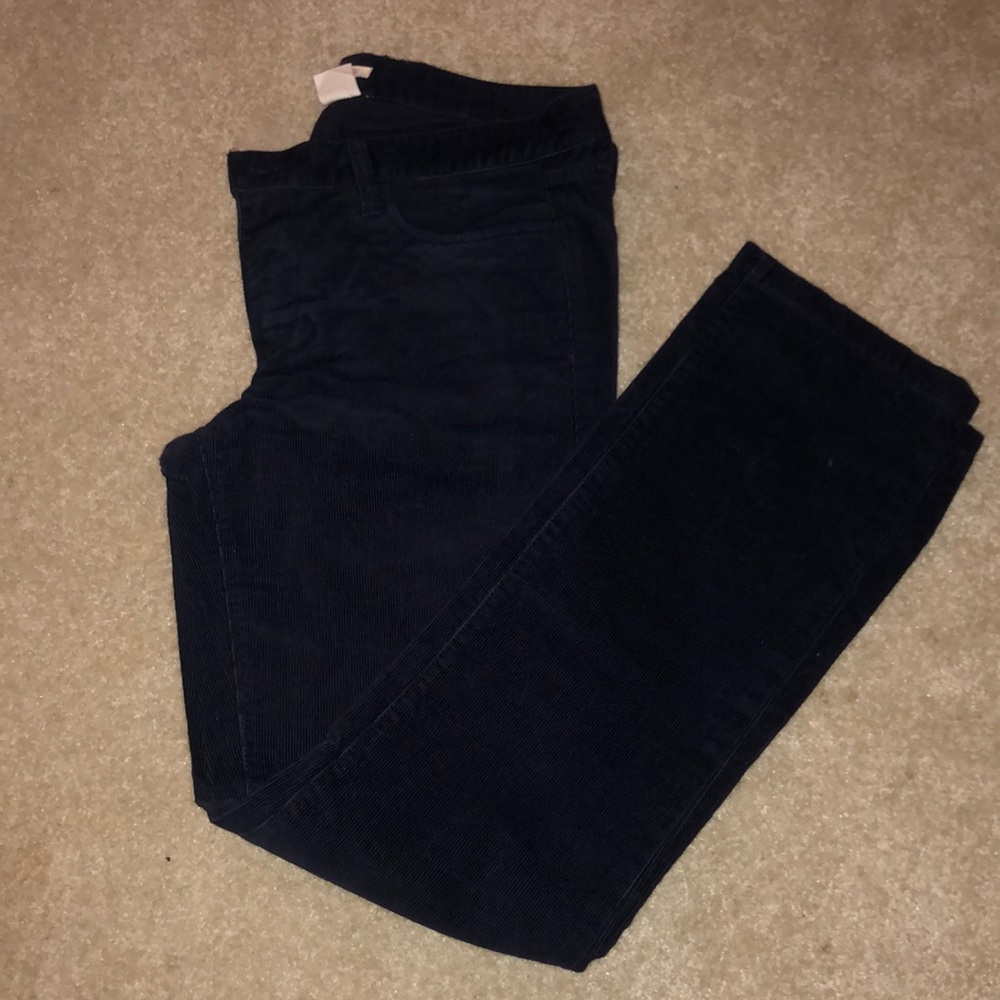 J.Crew Factory Matchstick Navy Blue Cords